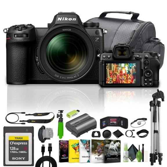 Nikon Z6 III Mirrorless Camera with 24-70mm Lens, 24.5MP Full Frame Digital Camera Bundle with 128GB Card & Accessories (International Model)
