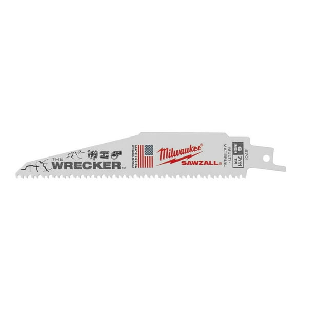 Milwaukee48012701 The Wrecker MultiMaterial SAWZALL Blade 6 in. 7
