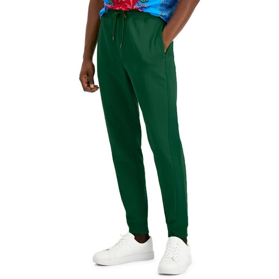 INC Mens Ribbed Trim Comfortable Jogger Pants