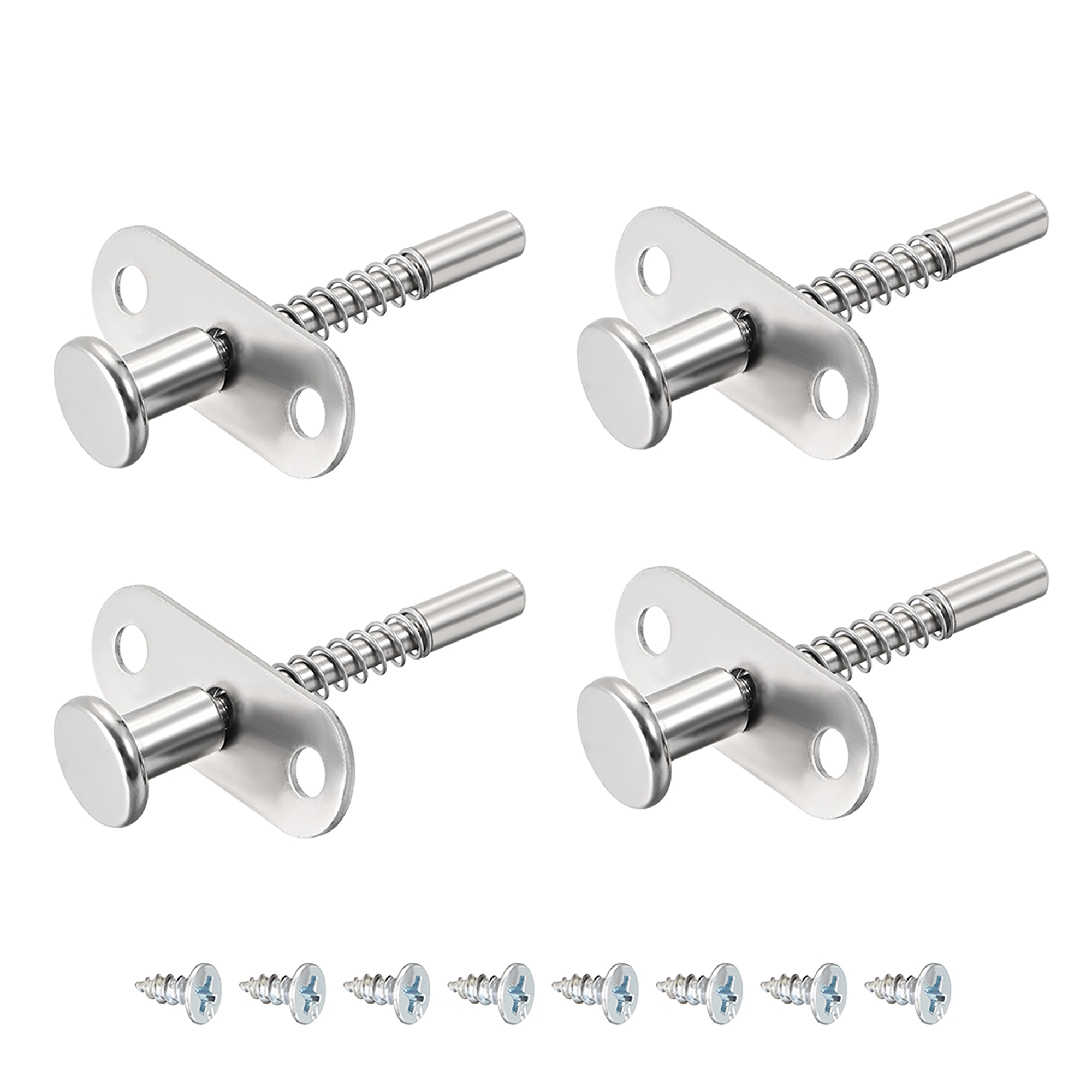 Plunger Latches Springloaded Stainless Steel 6mm Head 6mm Spring 60mm