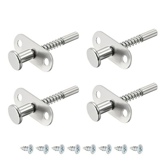 Plunger Latches Spring-loaded Stainless Steel 6mm Head 6mm Spring 60mm Total Length , 4pcs