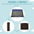 Dream On Me Travel Light Playard in Blue, Lightweight, Portable and
