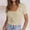 Yellow, variant on Women T Shirts Short Sleeve Square Neck Basic Tees Spring Clothes Cute Tops for Women