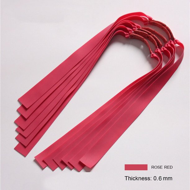 6 uds Honda caza potente banda de goma plana 0,5-1,4mm alta elasticidad accesorios de tiro de catapulta al aire libre Tan Jianjun unisex