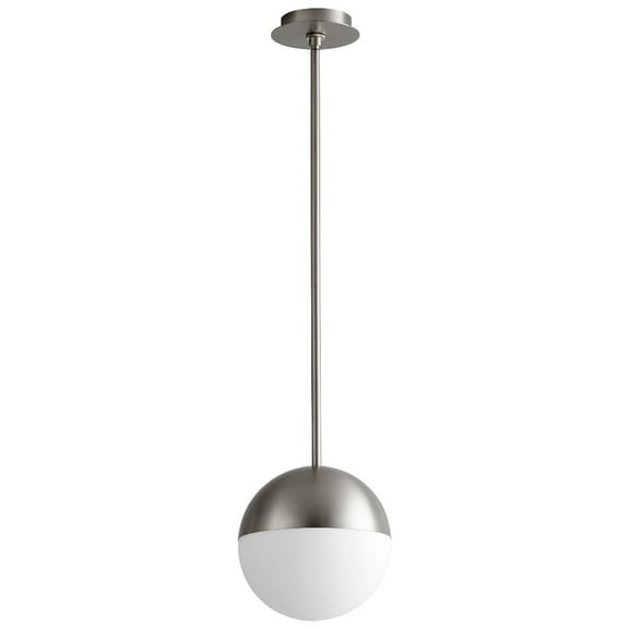 10 Inch 10.1W 1 Led Pendant-Satin Nickel Finish-3000 Color Temperature Oxygen Lighting 3-6902-24