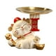 thumbnail image 1 of Estatua de gato mayimx Bandeja de almacenamiento de resina Beige, 1 of 9