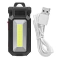 thumbnail image 1 of Mini luz de trabajo LED COB plegable, lámpara magnética, brillo ajustable con gancho para reparación al aire libre, recargable por USB, W560, 1 of 10
