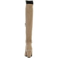 thumbnail image 3 of DKNY Womens Cilli Faux Suede Block Heel Knee-High Boots, 3 of 3