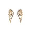 thumbnail image 3 of Personality Earrings Leaves Beautiful Diamond Earrings Irregular Mesh, 3 of 9