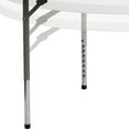 thumbnail image 2 of 48'' Round Height Adjustable Granite White Plastic Folding Table, 2 of 8