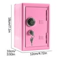 thumbnail image 2 of Lunxisen 4 Pcs Kids Locker Safe Metal Money Box Password Security Cash Storage Organizer For Home, 2 of 9