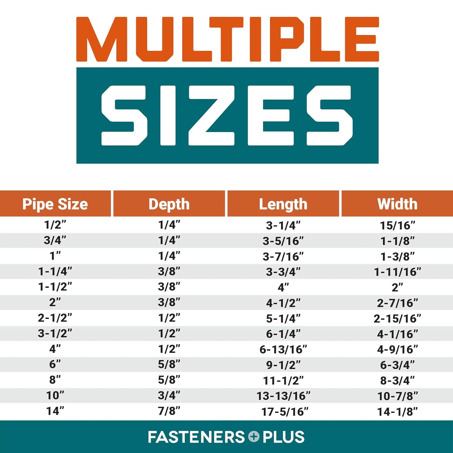 U Bolt Roud, 4-9/16" x 6-13/16" Zic Fiish for Roud Pipe
