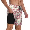 thumbnail image 2 of Balery Bow With Sugar Skull Mens Swim Trunks Swim Shorts for Men Quick Dry Inseam Beach Shorts with Compression Liner Pocket-Small, 2 of 9