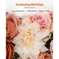 thumbnail image 4 of KFFKFF Artificial Wedding Arch Flowers Kit, Orange Floral Set with Drapes (Pack of 5) - Includes 2 Floral Arrangements and 3 Sheer Drapes for Ceremony, Reception, and Backdrop Decoration, 4 of 9
