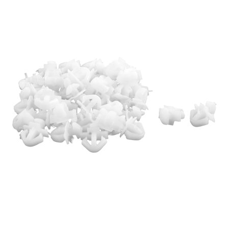 Buick Door Seals - Unique Bargains 40 Pcs White Plastic Door Seal Nail Rivet Trim Mat Clip for Buick