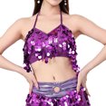 thumbnail image 2 of Shorts à Bretelles à Sequins Carnaval pour Femmes Costumes de Danse à Franges Tenue de Performance sur Scène avec Coussinets de Poitrine, 2 of 4