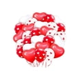 thumbnail image 2 of Kit de Décorations de Ballons de la Saint-Valentin avec Cœurs Rouges et Blancs et Ruban pour Décoration de Fête Romantique, 2 of 6