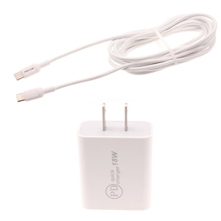 18W PD Home Charger Compatible With Motorola Razr (2019 2020 2023 2024) - Fast Type-C 10ft Long Cable Quick Power Adapter