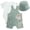Green, variant on Toy Story Shortall French Terry Overalls Bodysuit and Bucket Hat (Baby Boys), 3 Piece Set, Sizes 3M-18M