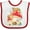 White and Red, variant on Inktastic Mushroom Cottage Boys or Girls Baby Bib