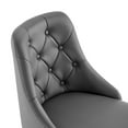 thumbnail image 4 of Modway Distinct Faux Leather Tufted Office Swivel Chair in Black and Gray, 4 of 10