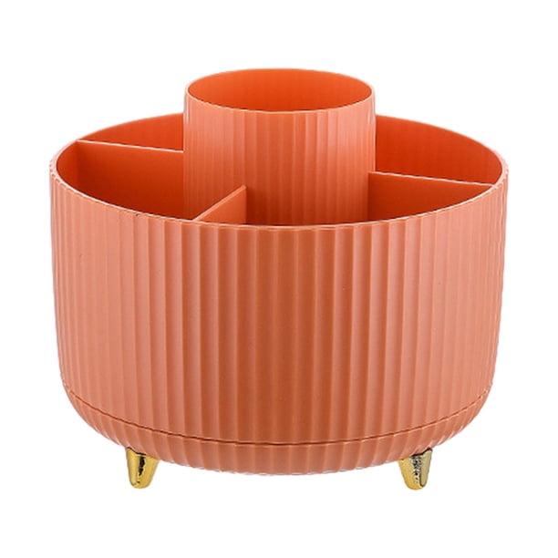 Soporte para brochas de maquillaje, soporte para bolígrafos, organizador de brochas de maquillaje giratorio de 360 degree para tubos de labios, delineador