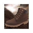 thumbnail image 4 of Botines de invierno con forro de felpa para hombre y mujer, botas de combate de media pantorrilla, cómodos, antideslizantes, cálidos, ligeros y con suela dentada., 4 of 5