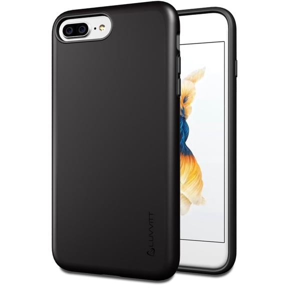 Luvvitt Super Armor Dual Layer Case for iPhone 7 Plus and 8 Plus - Black