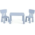 thumbnail image 3 of ZENY Kids Table and Chair Set 3 Piece Plastic Children Activity Toddler Table & Chair (Blue), 3 of 10