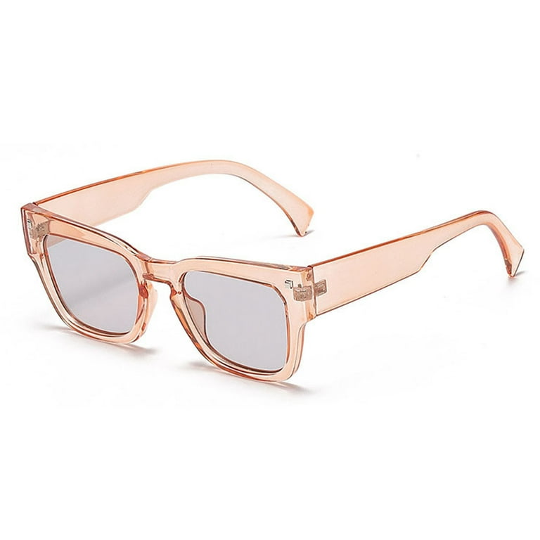 JDEFEG Octagon Glasses Women Men Retro Fashion Street Shot Glasses Unisex  Pc Frame Sunglasses Myopia Sun Protection Essential Orange One Size