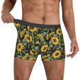 thumbnail image 2 of Kdxio Men's Boxer Briefs with Sunflowers Print - Comfortable and Breathable Underwear for Everyday Wear, 2 of 7