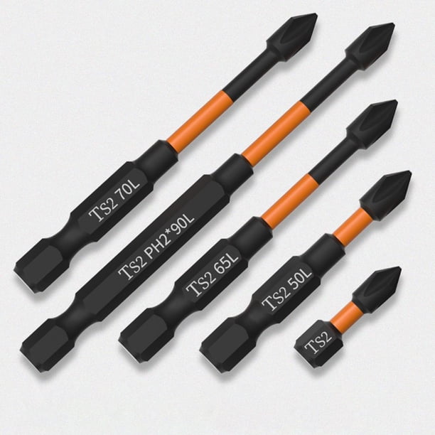 Juego de brocas eléctricas DYNWAVEMX de acero para extractor de tornillos antideslizantes 25-90 mm puntas de destornillador