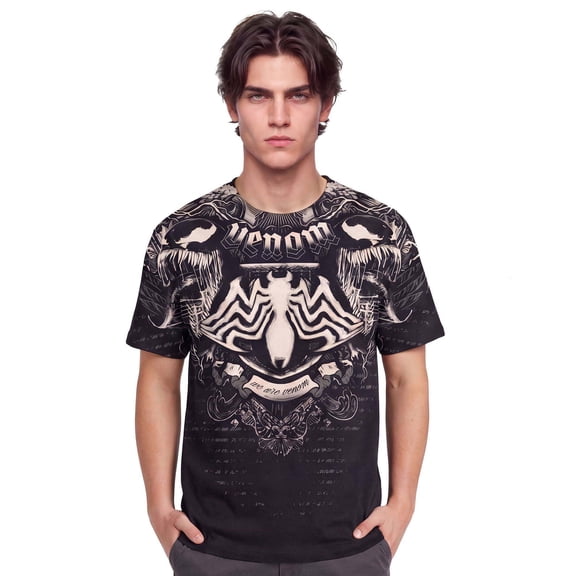 Marvel Venom Grunge T-Shirt Mens Y2K