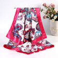 thumbnail image 5 of AWAYTR 35” Large Square Satin Head Scarf - 3Pcs Women Satin Hair Scarves Silk Bandana Scarf Headscarf, 5 of 9