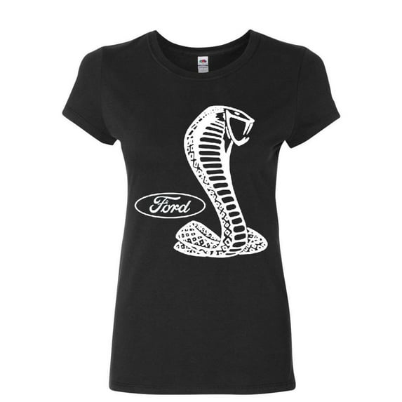 Tee Hunt Ford Shelby Cotton T-Shirt Ford Performance Muscle Car Racing, Black, Large