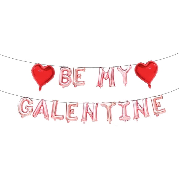 Banderín con globos zdshow Día de San Valentín Be My Galentine, 40 cm