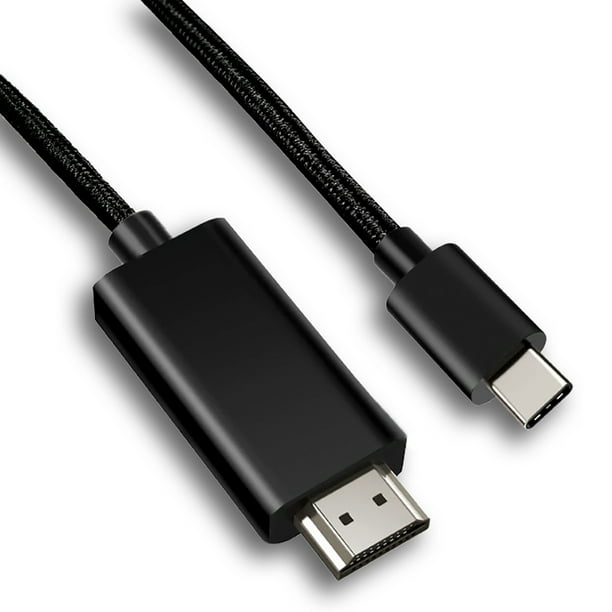 SatelliteSale USB Tipo C (Compatible con Thunderbolt 3) a HDMI Converter 12 Pies SatelliteSale USB-C to Male HDMI 12 Feet
