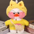 thumbnail image 3 of Juguete de peluche de pato LaLafanfan de dibujos animados kawaii, muñeco de pato suave, almohada de Animal, regalo de Navidad, regalo de cumpleaños para niños, 30cm, 3 of 4
