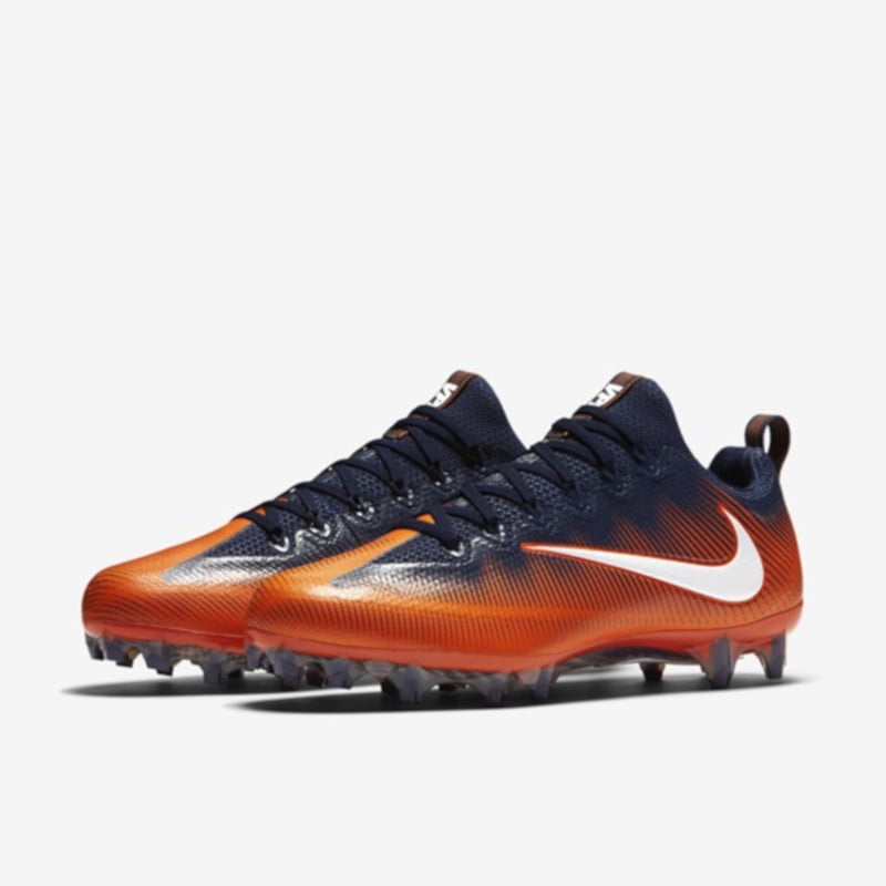 orange mens football cleats