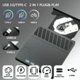 thumbnail image 6 of 7 in 1 External Blu-Ray Drive USB 3.0 Type-C Player Burner with SD/TF Port Optical Disk Drive ,Wide Compatibility, 6 of 6