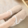 thumbnail image 5 of Zapatillas de Piel Esponjosa Zapatos para Caminar Unisex Ajustable para Hombres Mujeres (40-41) Beige DQrwqpou Tenis De Mujer Tenis De Hombre, 5 of 5