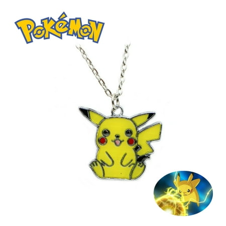 Pokémon Necklace Pendant - Pikachu Sitting - Anime Manga Game TV Series Cosplay by