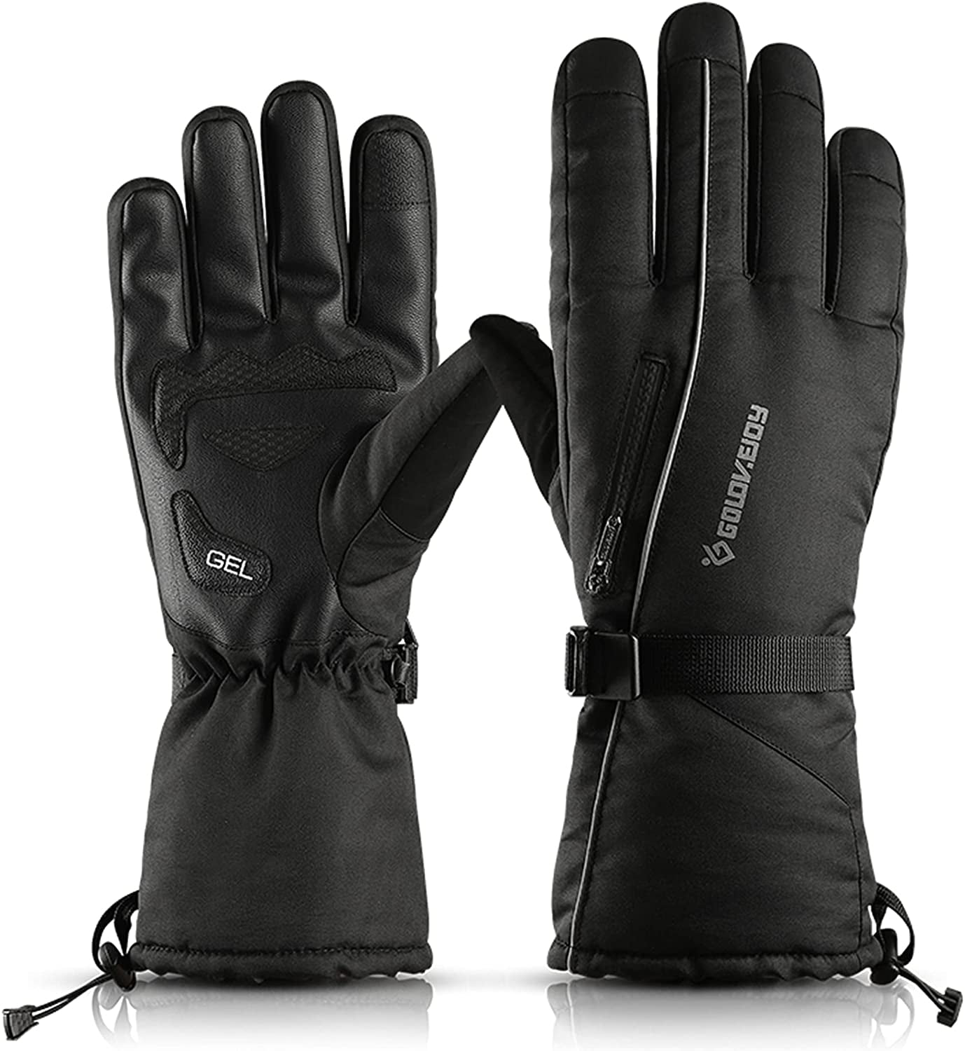 Snowmobile Cold Weather Waterproof Mens Ski Gloves Winter Warm For Snowboard 