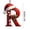 R, variant on Qjidjing 1Pc Christmas Initial Letter Ornaments, Acrylic Personalized Letter Hanging Pendants, DIY Trimmings, for Xmas Tree, Winter Holiday Gifts