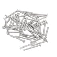 thumbnail image 1 of Unique Bargains M3x0.5x30mm Lot de 50 Vis Rondes Plates en Métal pour Machine d'Entraînement Phillips, 1 of 5