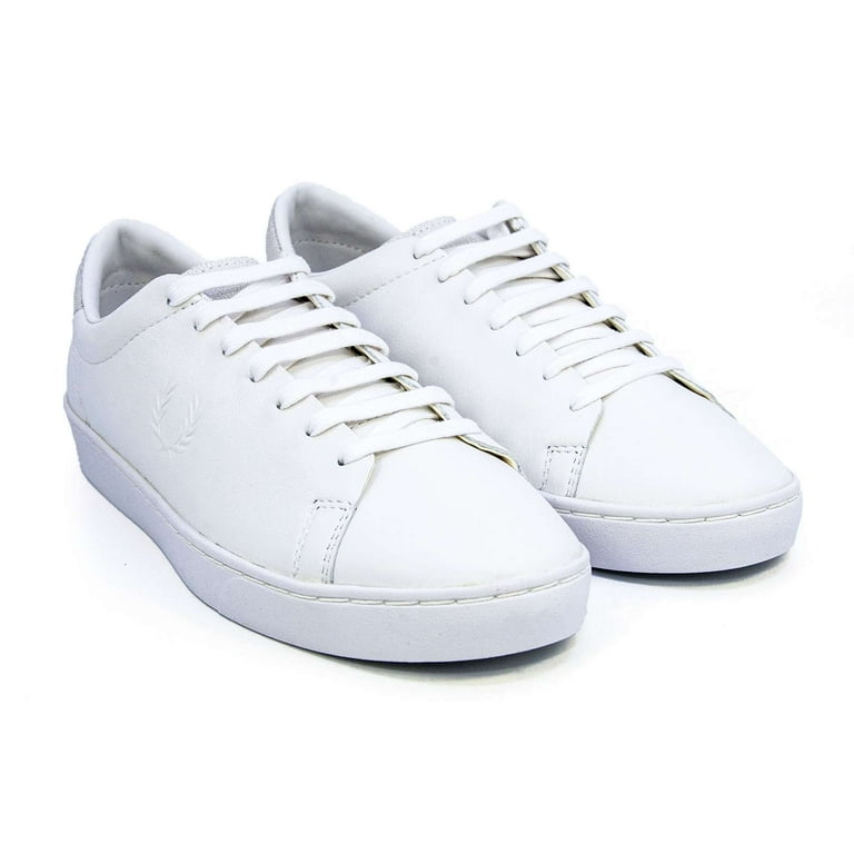 alligevel Dom Før Fred Perry Men's Spencer Premium Leather Sneakers, Snow White,7 M US -  Walmart.com