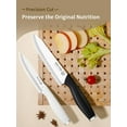 thumbnail image 4 of FZCHUN-Ceramic Knife Set for Kitchen with Sheath: 100% Zirconia Pure Ceramic Sharp Blade Fruit Cutting Knives 2Pcs with Cover Rustproof Clean Cut Edge Black and White, No Scratches on Titanium Cuttin, 4 of 4