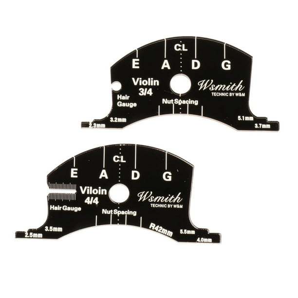 Referencia de plantilla del del del puente del violín para cuatro-4 3-4 Violines Accesorio Hugo Plantilla de diapasón de violín