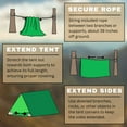 thumbnail image 2 of Emergency Zone 2 Person Green Emergency Tube Tent, 2 of 7