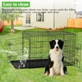 NiamVelo Dog Cage 36'' Metal Dog Crate , Folding Dog Kennel with